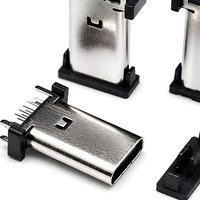 Connecteur femelle Type-C, 16 broches, 3 rangées, type vertical, connecteur de charge pour la charge et la transmission de données