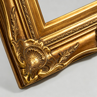 Cadre photo baroque en or antique, orné de sculptures, en bois de luxe, pour peinture à l'huile, décoration murale de mariage, style victorien