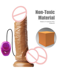 Elektrische Seksspeeltjes Realistisch Volwassen Product Met Zuignap Simulatie <span class=keywords><strong>Penis</strong></span> Roterende Grote Vrouwen Dildo Vibrator - Product Image 6