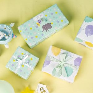 Rollo de Papel de Regalo Impermeable y Reciclable con Estampado de Elefantes, para Baby Shower, Regalo de Bienvenida para Bebés Recién Nacidos - Product Image 6