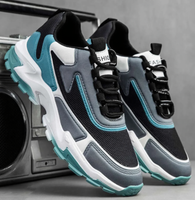 Chaussures de basketball pour hommes à bout pointu, en maille respirante, à semelles épaisses et lacets, souples, pour l'automne et l'hiver – Meilleures ventes