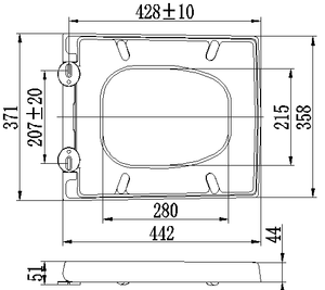 SU017 Asiento de inodoro en <span class=keywords><strong>cubos</strong></span> rectangular clásico Fabricante de tapas de inodoro elegantes - Product Image 4