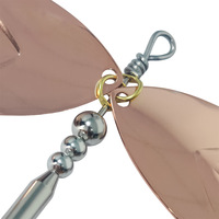 Leurre de pêche en eau salée OEM 45g Bucktail Spinner Chatter Bait avec paillettes brillantes et hameçon triple robuste