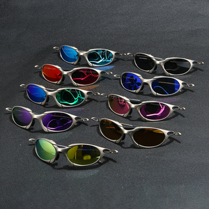 Yeni tasarım tam jant Oval şekil açık spor için bisiklet güneş gözlüğü polarize UV400 lensler Metal Unisex % UV koruma - Product Image 1