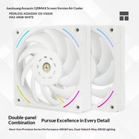 Refroidisseur de processeur Thermalright Peerless Assassin 120 VISION MAX ARGB BLANC avec écran de 50 pouces et système de caloducs à double tour
