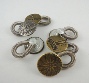 Extensor <span class=keywords><strong>de</strong></span> Cintura Ecológico con Botón Metálico, Sin Clavos, Reutilizable, Ajustable, para Pantalones <span class=keywords><strong>y</strong></span> Jeans - Product Image 5