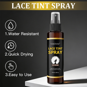 Spray Teintant Naturel 4 Teintes Effet Naturel pour Dentelle, Correcteur Séchage Rapide, Dissimulateur de Nœuds pour Prothèses Capillaires, Perruques <span class=keywords><strong>et</strong></span> Toupees – Vente en Gros Marque Privée - Product Image 2