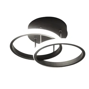 Modern Lighting Fixtures Flush Mount LED Circles Ceiling Light For Bedroom Aisle Hallway18W 2-Ring Ceiling Chandelier Light