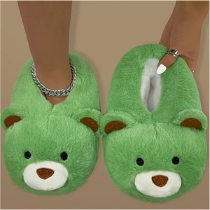 Neue Plüsch Teddybär Indoor Schuhe Fuzzy Custom ized Teddybär Puppe Schuhe Winter Home Hausschuhe Teddybär Haus Schuhe - Product Image 4