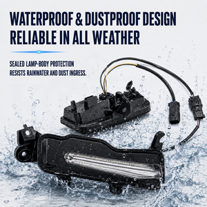 Feux de position LED pour moto KOLMIO-LAM, toujours allumés et à défilement séquentiel, compatibles avec Yamaha <span class=keywords><strong>R1</strong></span> 2015-2019, clignotants - Product Image 5