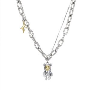 Lindo Collar de Joyería con Colgante de Barra de Acero Inoxidable 316L Resistente al Agua y al Deslustre para Mujer - Product Image 6