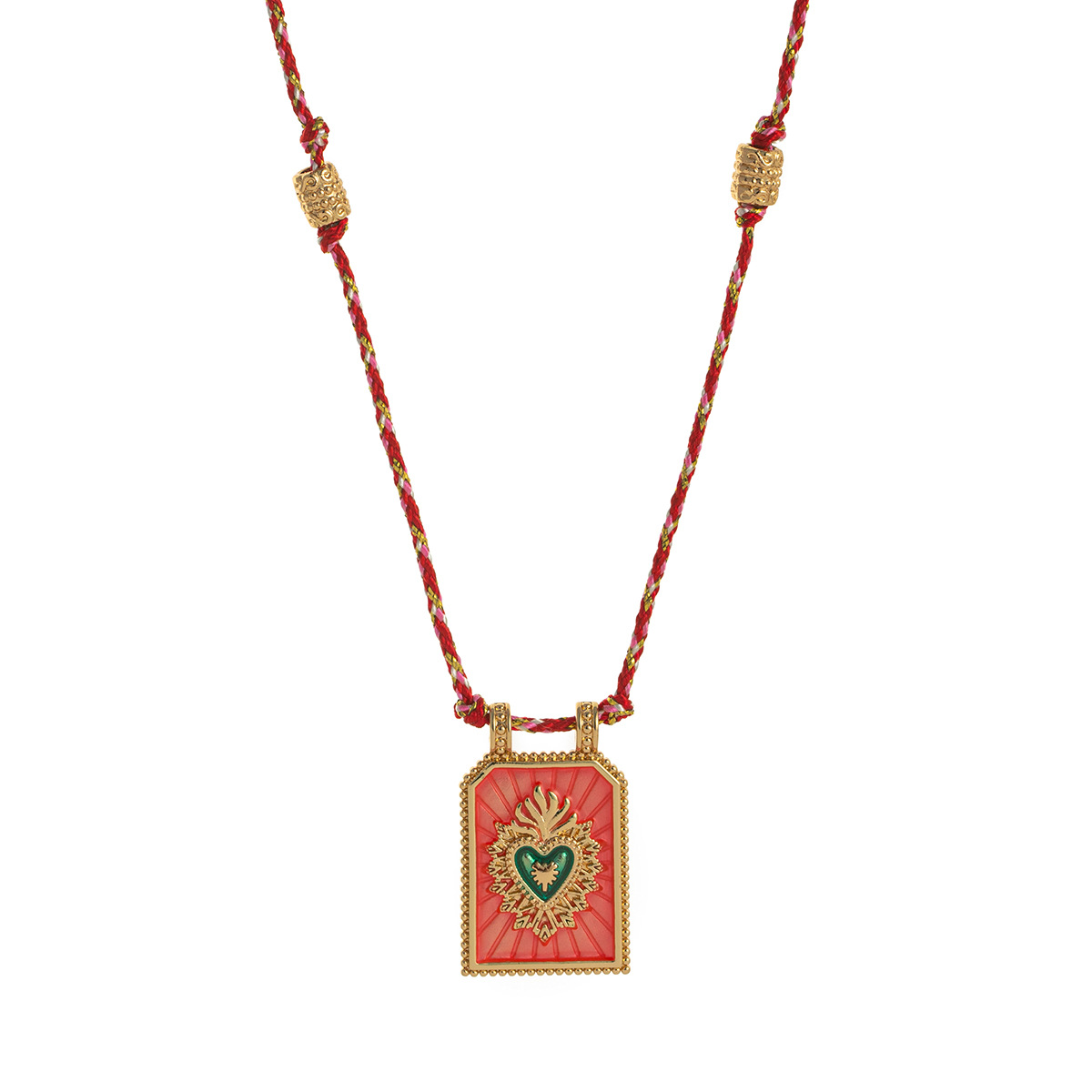 Collier flamme d'amour en or