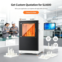 Printer 3D Axiom3D Industrial SLA600 Baru 600x600x400mm Mesin Pencetak Resin Presisi Tinggi untuk Prototipe dan Manufaktur dengan USB