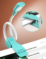 Lampe de lecture à 16 LED rechargeable par USB, lumière de lecture à 3 niveaux, lumière ambrée, portable, flexible, facile à clipser, lampe de lecture de nuit
