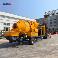 Promotion : Mini Bétonnière Pompe Montée sur Camion – Machine à Mélanger le Ciment avec Pompe Intégrée