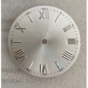 Cadran de montre 28,5 mm à motif soleil et chiffres romains, style bois, pièces de rechange pour mouvement NH35 NH36 - Product Image 2