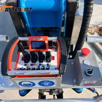 Nacelle élévatrice sur chenilles, nacelle araignée, nacelle élévatrice à bras articulé, équipée de stabilisateurs hydrauliques pour travaux en hauteur dans les espaces étroits