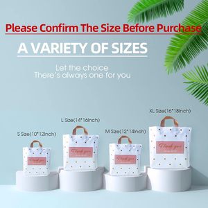 Bolsas de agradecimiento medianas de plástico con lunares de 12x14 para regalo y uso comercial - Product Image 6