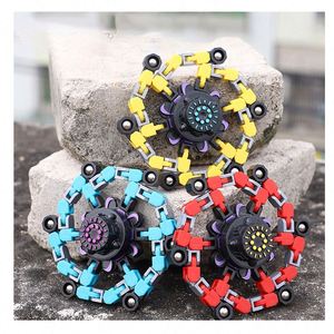 Fidget Spinner en métal et plastique pour enfants, anti-stress, avec plusieurs fonctions, toupie mécanique rotative, pour un usage unisexe - Product Image 1