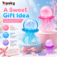 TOPSKY TOYS Jouet Squishy Pieuvre Réaliste Méduse Anti-stress Balle de Plage Jeu Aquatique Extérieur à Presser Fidget Anti-stress en Plastique