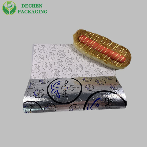 Insulated Foil Wraps Shawarma Packaging Foil And Paper