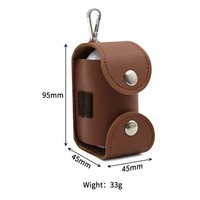 Mini sac à balles de golf à suspendre à la taille, housse en cuir PU, pochette d'accessoires de golf portable avec clip de ceinture, organisateur de golf pour sports de plein air
