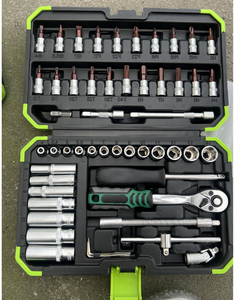 53PCS2 Bộ dụng cụ hoàn chỉnh bằng thép Chrome Vanadium, tay cầm ba màu, 72 răng, mạ niken ngọc trai, kèm hộp đựng - Product Image 4