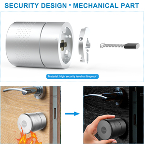Nouvelle arrivée M532TUYA APP <span class=keywords><strong>Nuki</strong></span> style ne change pas le cylindre de serrure Alexa ou Google Home empreinte digitale serrure de porte intelligente ck - Product Image 6