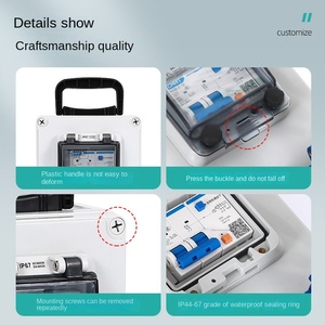 Outdoor Waterproof Socket Rainproof Sunscreen <b>Box</b> Waterproof Industrial Socket <b>Box</b> Portable Site Switch Mobile Board - Product Image 6