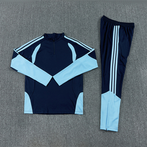 Uniformes de Fútbol Otoño Invierno, Conjunto Deportivo Transpirable con Media Cremallera y Manga Larga, Argentina 2026, para Clubes Europeos - Product Image 5