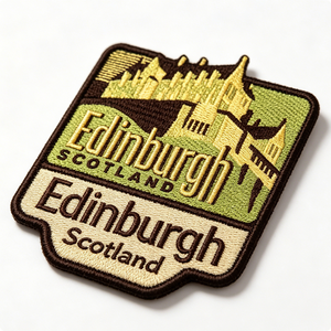 Parche Bordado Termoadhesivo de Lona Ecológica con Diseño de Edimburgo, Escocia, Aplique de Tela de Forma Irregular, Decorativo, Hecho a Mano, para Regalo - Product Image 3