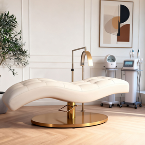 <span class=keywords><strong>Lit</strong></span> d'Esthétique de Luxe en Acier Inoxydable Doré, Moderne, <span class=keywords><strong>Prix</strong></span> Usine, pour Extensions de Cils, Sourcils et Soins du Visage en Salon de Beauté - Product Image 5