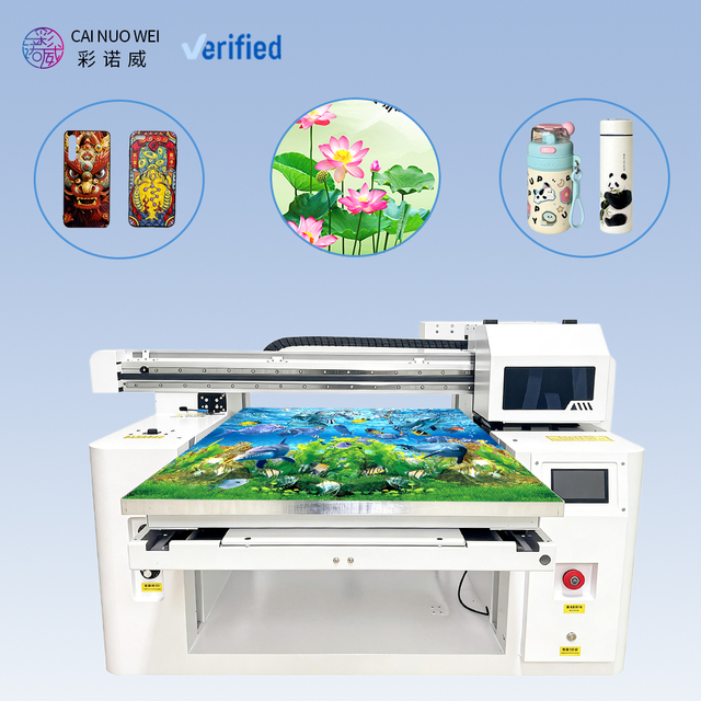 Large Format 6090 Inkjet UV Flatbed Printer with Vision Positioning Large Format Printer Suitable for Phone case Glass Bottle