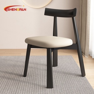 Chaise de salle à <span class=keywords><strong>manger</strong></span> en bois massif de style campagnard français, dossier incurvé, chaises de salle à <span class=keywords><strong>manger</strong></span> pour la maison, restaurant, café - Product Image 5