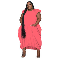 Vente en Gros Vêtements Grande Taille pour Femmes Robe Longue Décontractée pour Femmes de Grande Taille