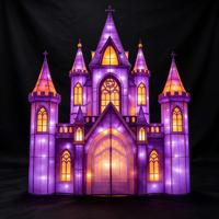 Lanternes d'Halloween en forme d'animaux, installations lumineuses pour festivals, extérieur, étanches, en tissu de soie fait main, prix usine, sécurité