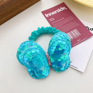 Gioielli per capelli per bambini con paillettes e paillettes per capelli a farfalla elastico elastico per bambini fascia per capelli - Product Image 3