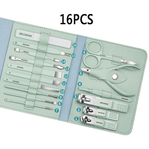 Set di Bellezza Professionale Popolare in Vendita, 16 Pezzi di Strumenti per Manicure e <span class=keywords><strong>Pedicure</strong></span> - Product Image 3