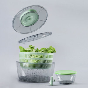 <span class=keywords><strong>Essoreuse</strong></span> à <span class=keywords><strong>salade</strong></span> et lave-légumes en plastique écologique grande taille, compatible micro-ondes, pour la maison - Product Image 4