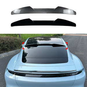 Porsche Taycan <b>Rear</b> <b>Spoiler</b> Carbon Fiber Texture ABS Wing Shaped Trunk Lid 2019 Upward - Product Image 1
