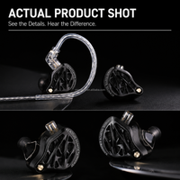 Écouteurs filaires originaux KZ Vibe X 2DD Dynamic Driver, basses vibrantes, stéréo HiFi, moniteur intra-auriculaire, casque de jeu, port 3,5 mm Type-C