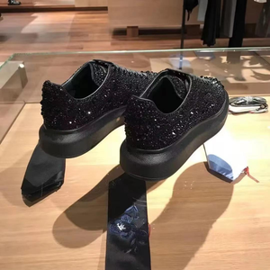 Top-quality luxury brand diamond-studded casual <b>shoes</b>, black thick-soled anti-slip walking <b>shoes</b>, for both men and women - Product Image 3