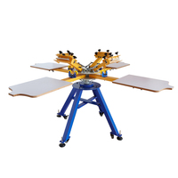 Machine d'impression manuelle pour t-shirt, 4 couleurs, imprimante en soie, ensemble complet