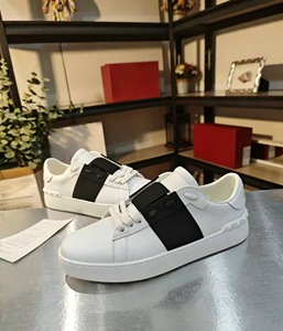 <span class=keywords><strong>Scarpe</strong></span> Casual da <span class=keywords><strong>Uomo</strong></span> in Pelle Bianche e <span class=keywords><strong>Nere</strong></span> con Rivetti, Comode, Allacciate, Basse, Traspiranti per Camminata Quotidiana - Product Image 5