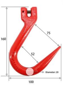 Lớp 80 giả mạo thép hợp kim <span class=keywords><strong>clevis</strong></span> Sling Móc chốt công nghiệp nặng <span class=keywords><strong>Z</strong></span> <span class=keywords><strong>clevis</strong></span> trượt móc với chốt - Product Image 2