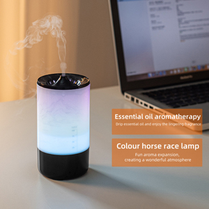 SHOUMING Mini 100ML Ultrasonic LED Air <strong>Humidifier</strong> &amp; Aroma Oil <strong>Diffuser</strong> Portable Desktop Air Cooler for <strong>Home</strong> &amp; Car - Product Image 5