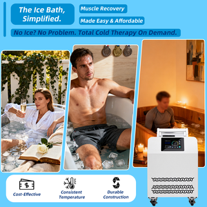 Refroidisseur à froid professionnel 1.0hp pour la récupération sportive Pompe de refroidissement de bain de <span class=keywords><strong>glace</strong></span> en acier inoxydable Équipement de refroidissement automatique - Product Image 4