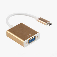 Câble adaptateur VGA Type C vers femelle 1080P, adaptateur USB 3.1 vers VGA pour MacBook, ordinateur portable, accessoires informatiques