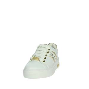 Zapatillas Cult Sneakers T-162 Blancas con Detalle de Cadena Dorada, Zapatos de Lona de Moda para Mujer - Product Image 6