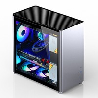Boîtier PC de jeu de bureau Jonsbo D400 ATX avec verre trempé et USB 3.0, tour élégante résistante à l'eau et au refroidissement liquide